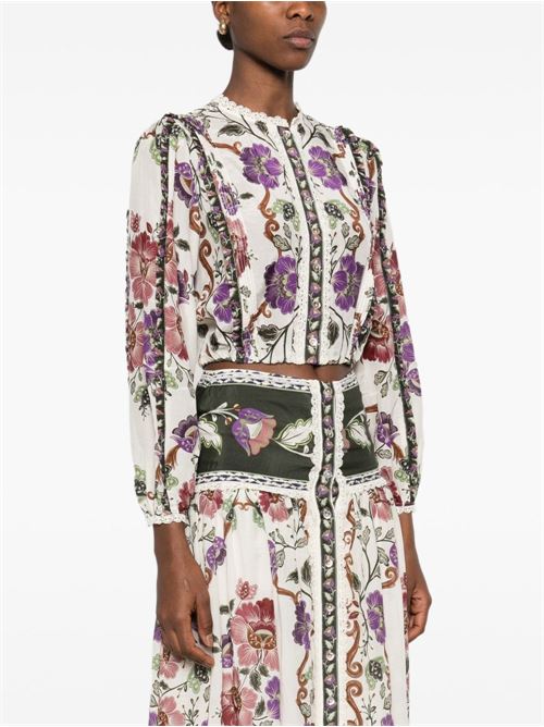 Rococo Shirt FARM RIO | 344234ROCOCOFLOWERSCREAM26091